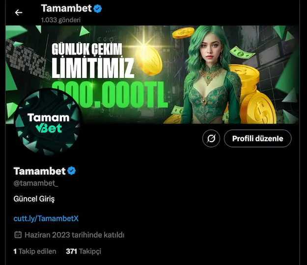 Tamambet Giriş Twitter - Tamambet Twitter Adres